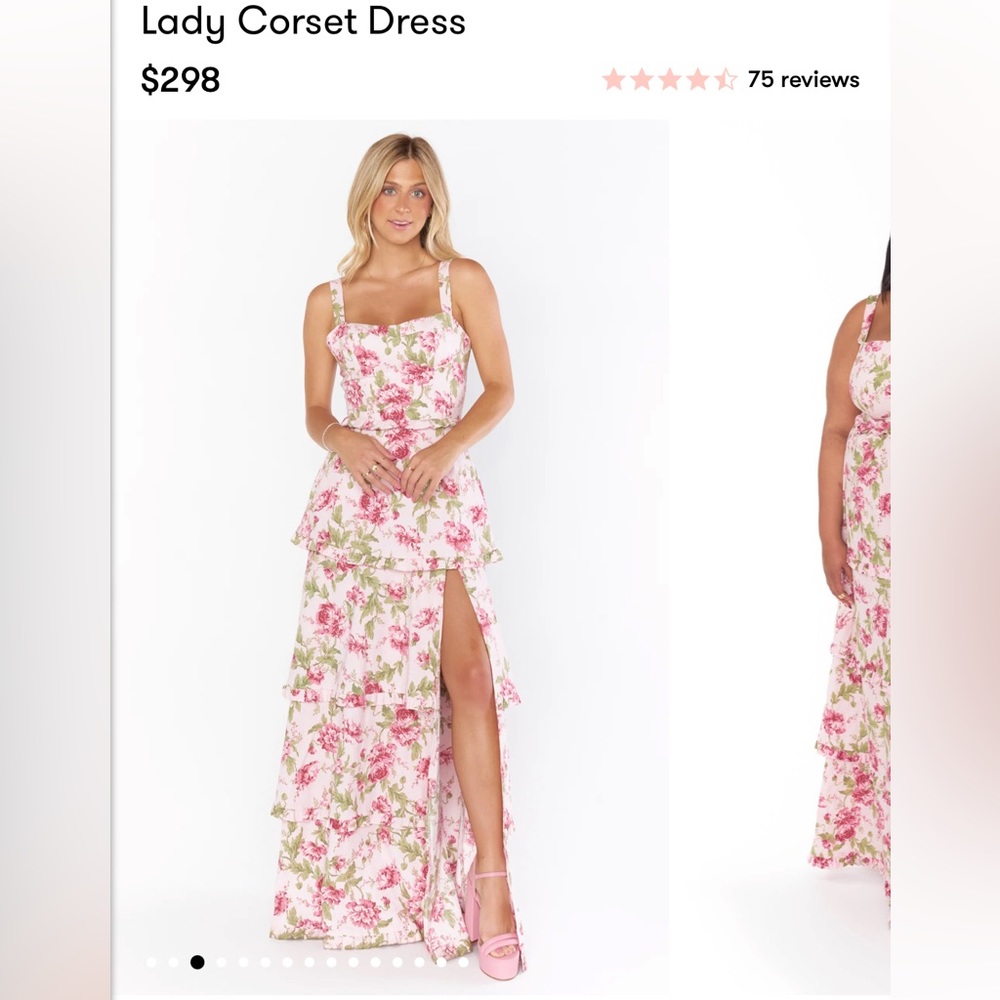 Show Me Your Mumu Lady Corset Dress in “Garden Romantic”